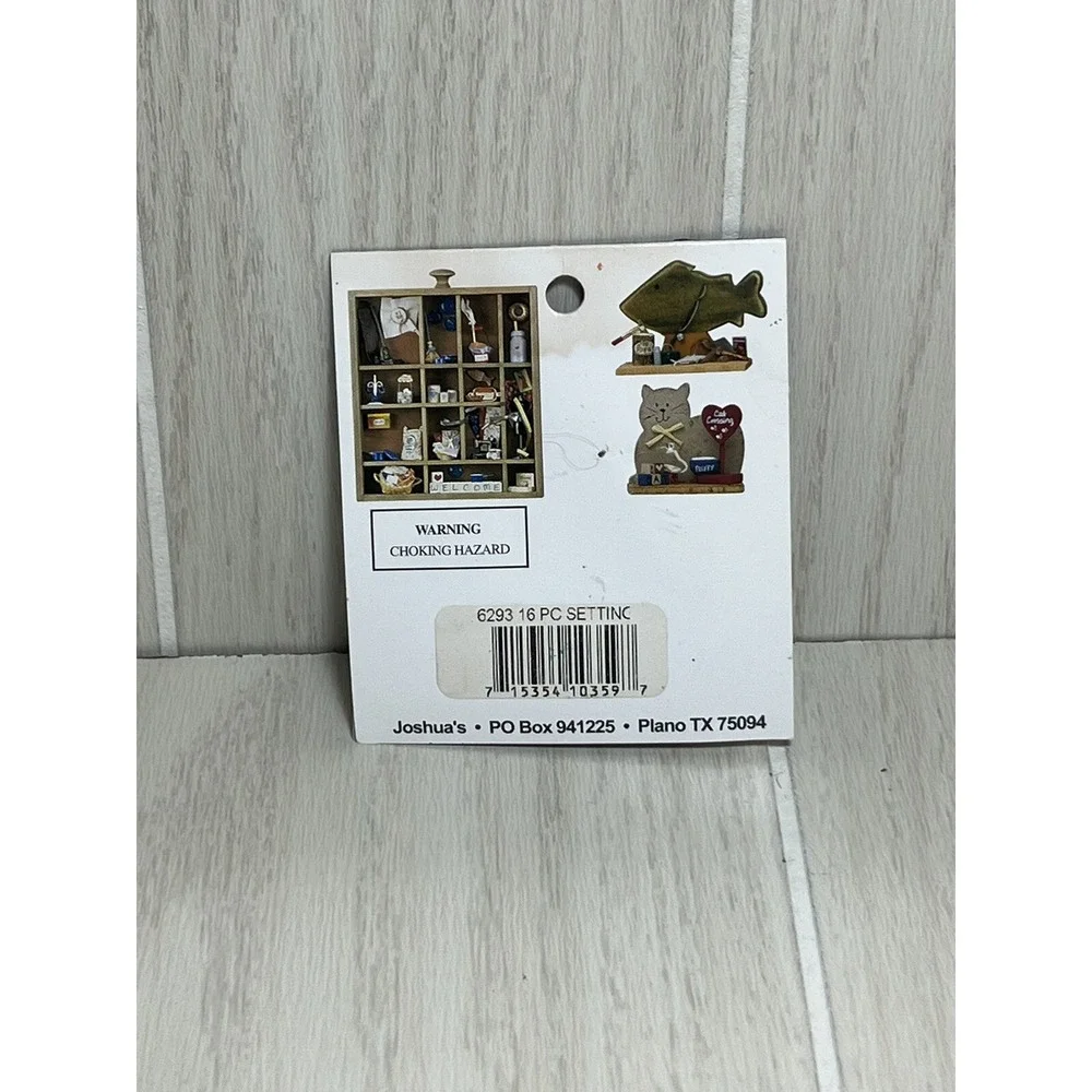Joshua's Lifestyle Collectibles dollhouse miniatures silver tone utensils plates
